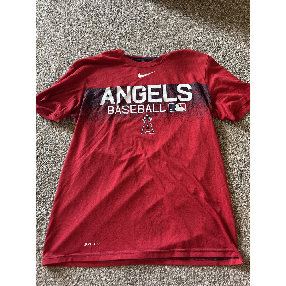 Nike Dri - Fit Angels Baseball Red T Shirt Size Medium